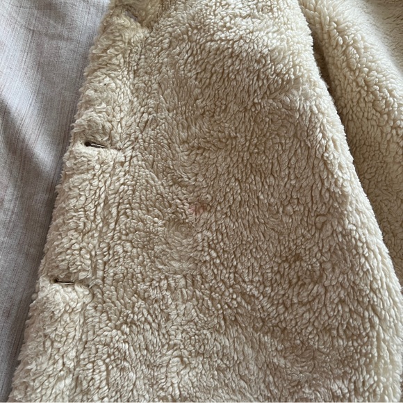 TOPSHOP Moto Shearling Denim Jacket - Picture 8 of 8